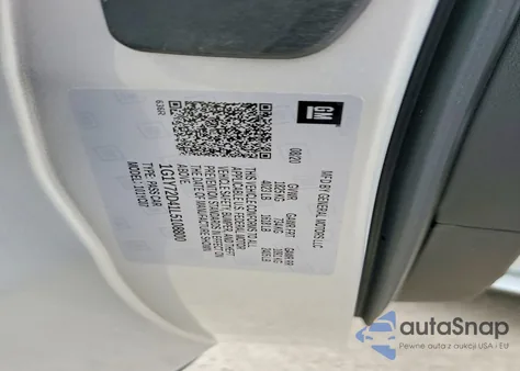 2020 Chevrolet Corvette Stingray 2Lt z USA, uszkodzony, nr VIN 1G1Y72D41L5108800